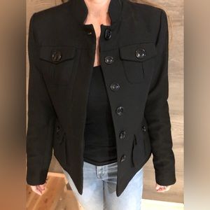 H&M military style black blazer jacket
